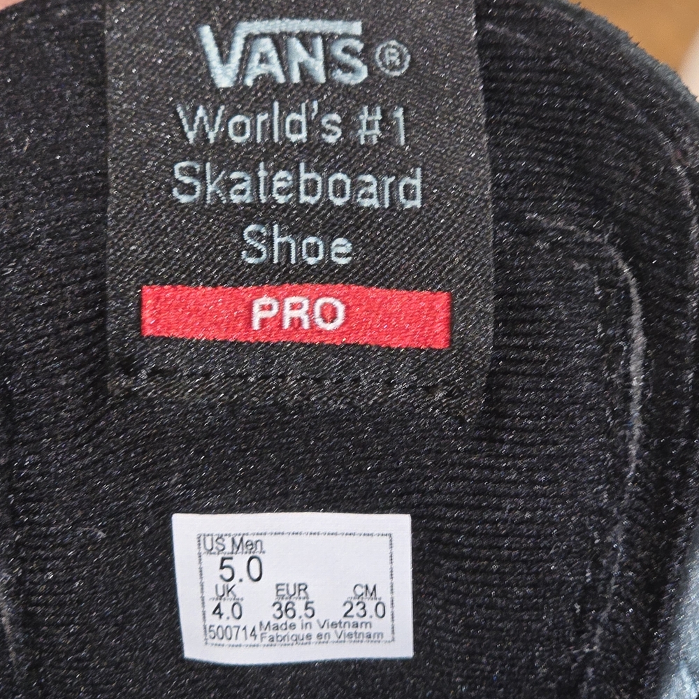 VANS Sk8-Hi Pro Fabiana Delfino Black & Oil Blue Men’s 5 Skate Shoes - Picture 8 of 8